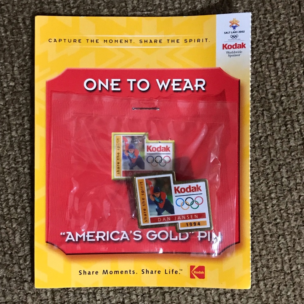 2002 Salt Lake City Kodak 1994 DJansen Olympic Pin